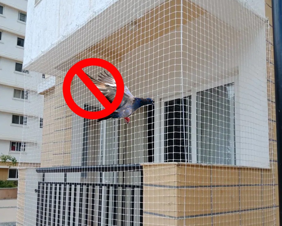 Pigeon Nets Installation for Balconies Near Me | Call 9995922293 for Quality Services.